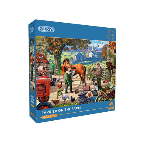 Gibsons 500pc Farrier On The Farm Puzzle