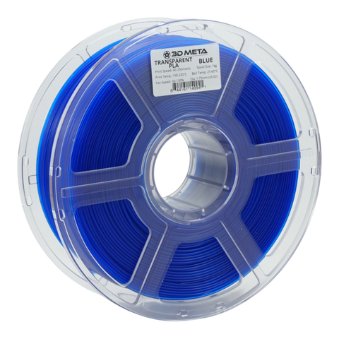 3D META Transparent PLA 3D Printing Filament - Transparent Blue