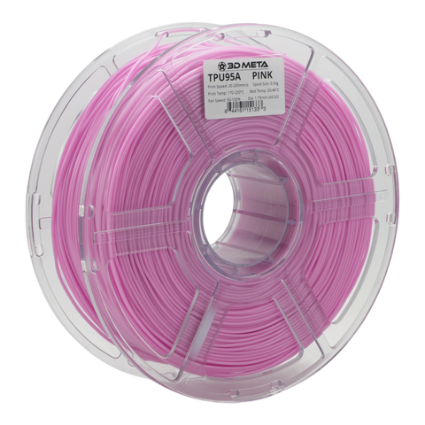 3D META TPU95A 3D Printing Filament - 1kg - Pink
