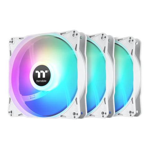 Thermaltake LE 120mm ARGB PWM White Fan - 3 Pack (CL-F205-PL12SW-A)