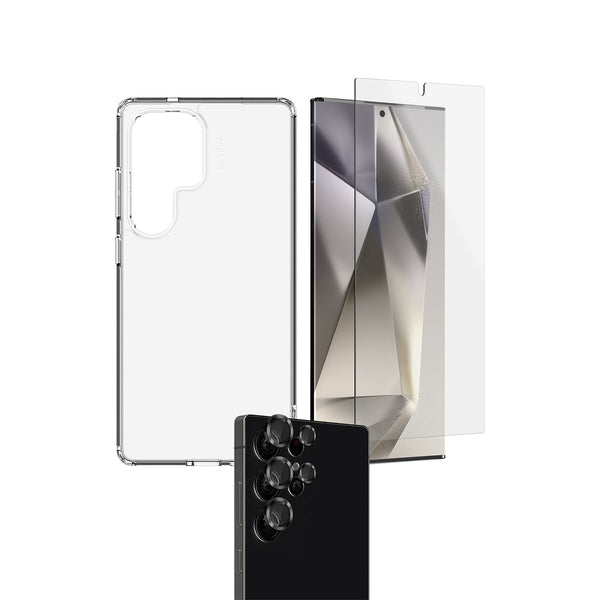 EFM 3-in-1 Case, Screen Camera Lens Armour Bundle Galaxy S25