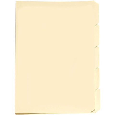Avery 81557 Manilla Folder Buff 5-Tab Tabbed Foolscap Pack 50
