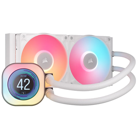 Corsair iCUE Link Titan 240 RX LCD AIO CPU Cooler - White