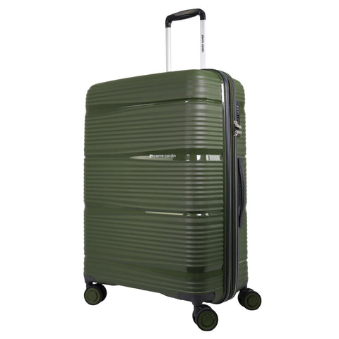 Pierre Cardin Normandy Medium 117L Hard Shell Case Suitcase Travel Luggage (Green)