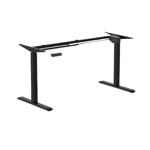 Desky Single Sit Stand Desk Frame - Black
