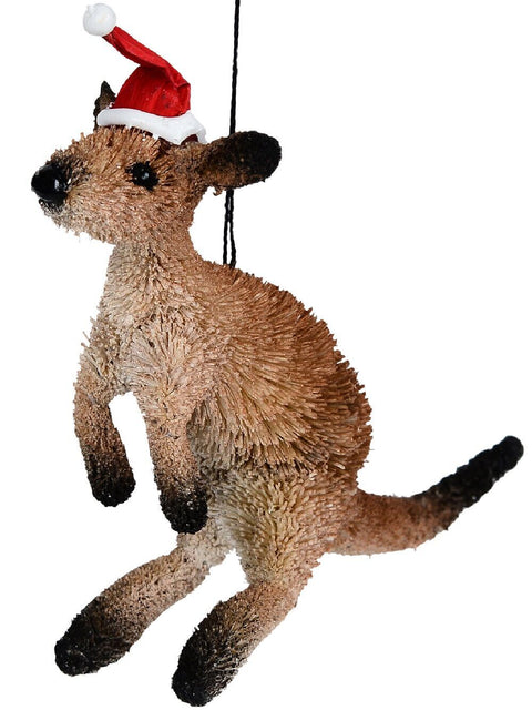 Christmas Warehouse - DECRH003 Native Red Kangaroo Whimsical Organic Australian Ornament | 10cm Red with Light Brown & Black