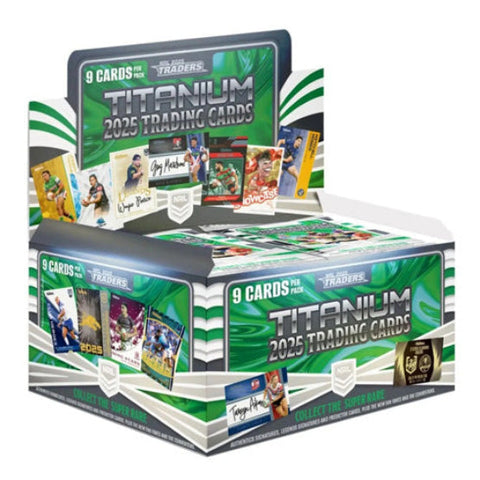 Tla Merchandise 2025 NRL Traders Rugby Trading Cards Titanium Hobby Box