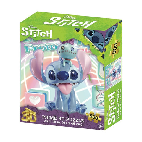 Prime3D 500pc Lenticular Disney Stitch Jigsaw Puzzle