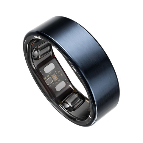 LEEP Smart Ring Size 09 Midnight Blue Titanium 8 Day Battery IP68
