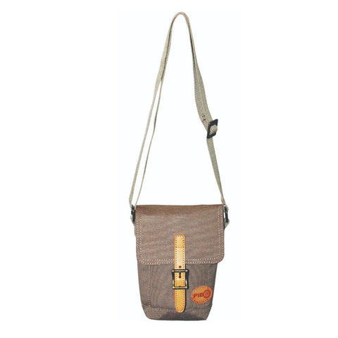 FIB Water-Resistant Canvas Shoulder Bag (Sand)