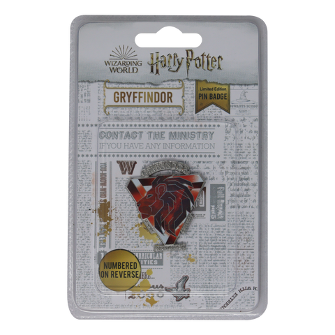Fanattik Harry Potter Limited Edition Gryffindor House Pin Badge