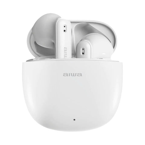 AIWA In-Ear Budstem Bluetooth Earbuds (White)