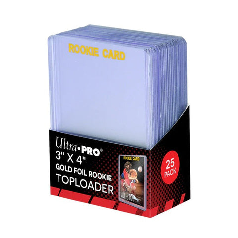 Ultra Pro: UP81180 3"x4" Rookie Gold Toploader 25ct