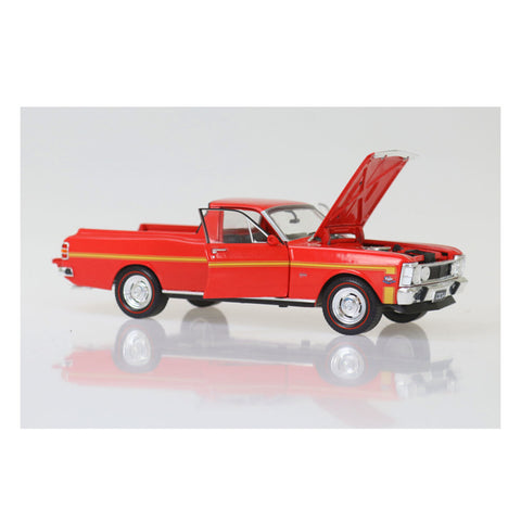 DDA 1:24 Scale 1970 XW GTHO Ford Falcon Ute 351 T-Bar Auto Red Model Collectible