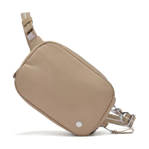 Pacsafe W Anti-Theft RFID Blocking Slashguard Micro Travel Sling Taupe