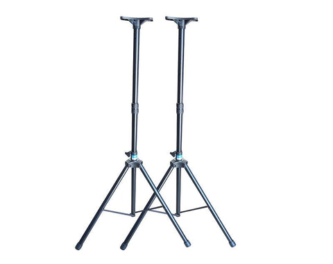 Freedom Heavy Duty Speaker Stands Pair Top Hat Mounting Bracket 2m Height