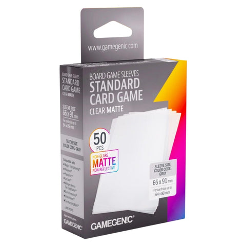 Gamegenic Matte Board Game Sleeves Standard Size 66mm x 91mm 50pc