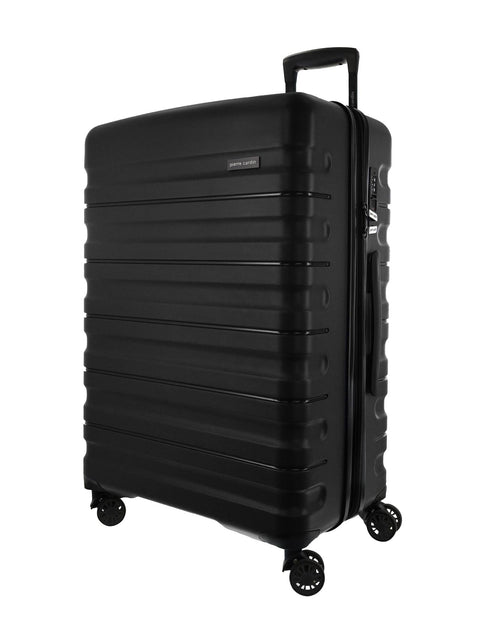 Pierre Cardin 4 Wheel Medium Hard-Shell Suitcase Travel Luggage 70cm Black