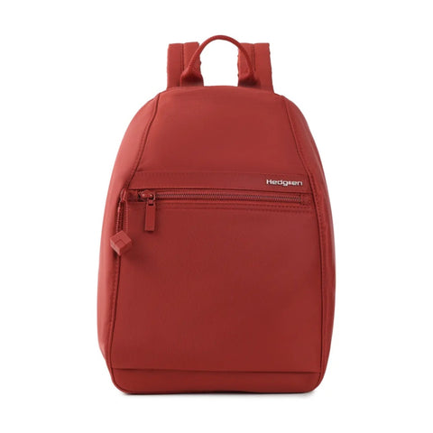 Hedgren Vogue SML Travel Backpack RFID Pocket Lightweight Dahlia Red
