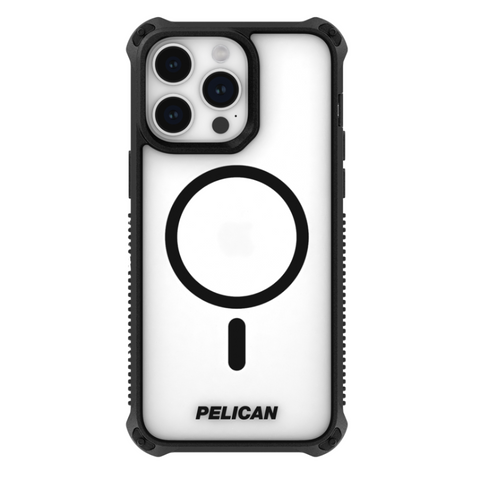Pelican Guardian MagSafe iPhone 15 Pro Case (Black/Clear)