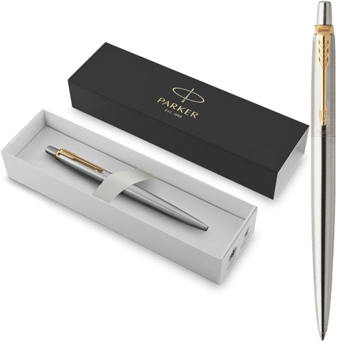 Parker Jotter Ball Point Pen Trim Gift Box Set (Gold)