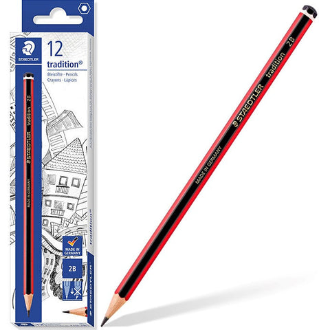 Staedtler 110 Tradition Graphite Pencils 2B Box 12