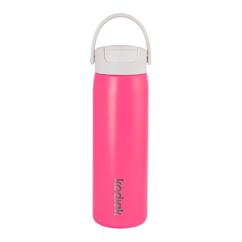 Kodiak Impact 710ml Insulated Stainless Steel Bottle with Straw Lid - Pink Pop