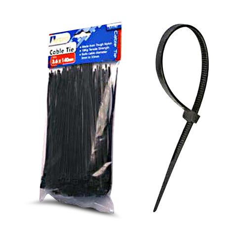 Aerpro CT140 125-Pack 3.6mm x 140mm Cable Ties