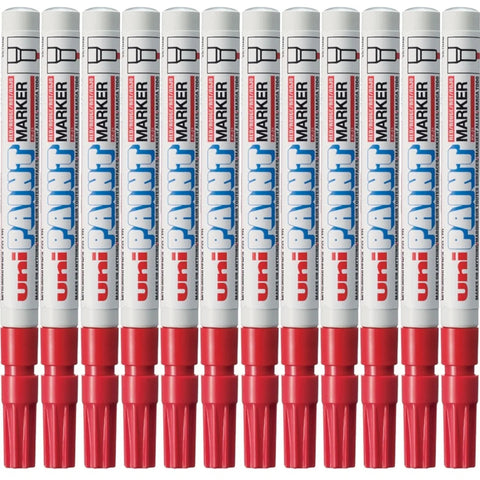 Uni-Ball PX-21 Paint Marker Bullet Tip 1.2mm Box of 12 (Red)