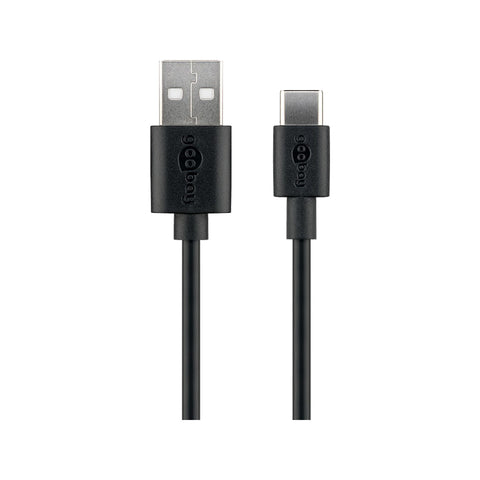 Goobay Charging and Sync Cable USB-A > USB-C™ 0.5M (Black)