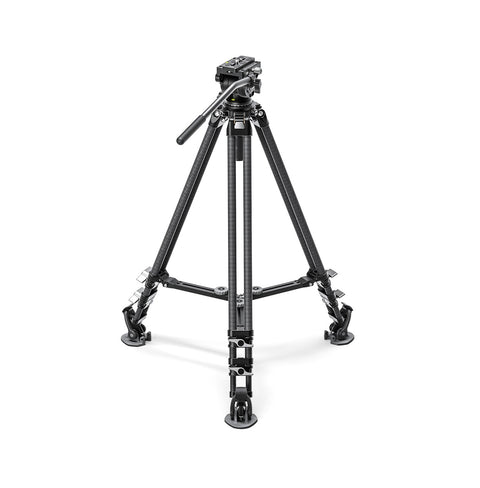 Leofoto LVC-193C+BV-10 Carbon Fiber Twin Leg Video Tripod Kit