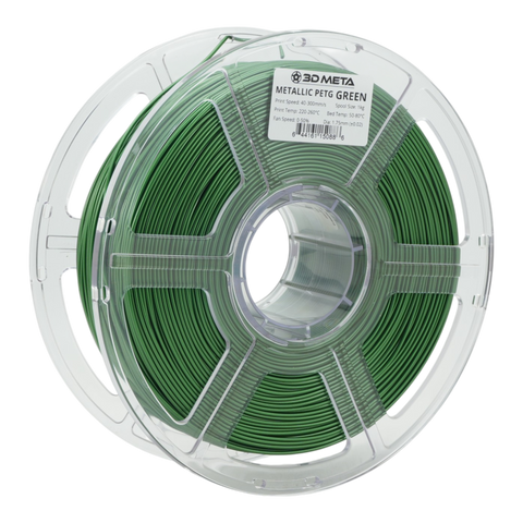3D META Metallic PETG 3D Printing Filament - Green