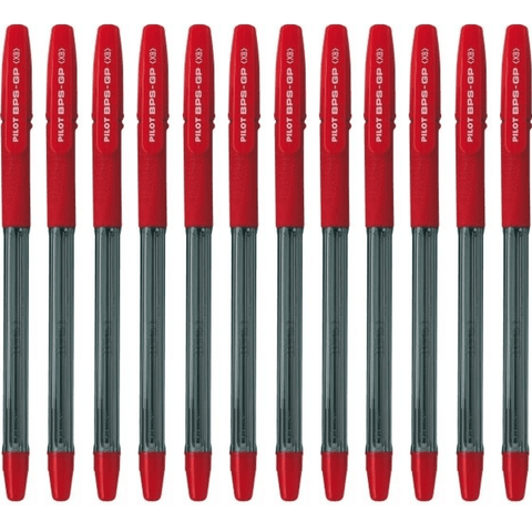 Pilot BPS-GP Box 12 Ballpoint Pen Extra Broad 1.6mm (Red)