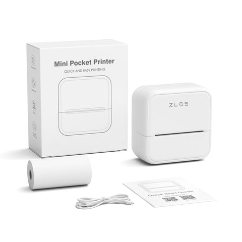 ZLOS LS01 Portable Thermal Label Printer with OCR, Bluetooth & App Control