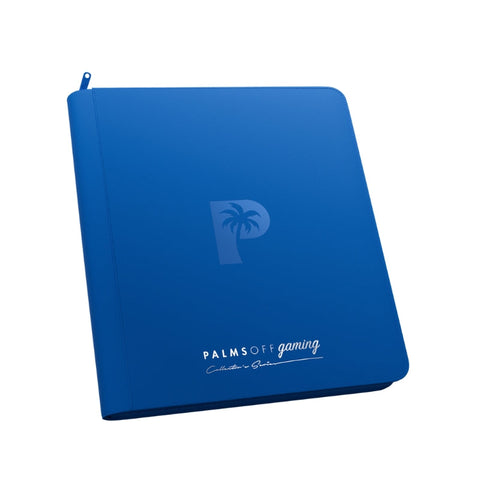 Palms Off Gaming Collector's Series 12 Pocket Zip Trading Card Binder - Blue