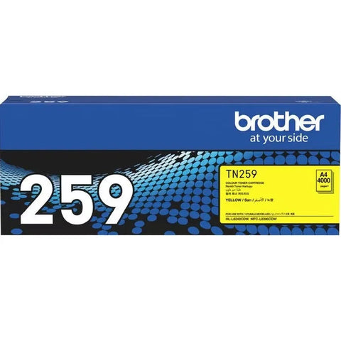 Brother TN259 Ink Toner Cartridge Yellow Genuine Original TN-259Y
