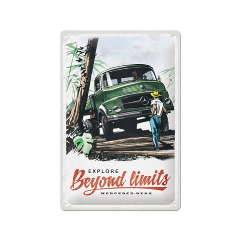 Nostalgic-Art Sign Plaque 20x30cm Metal Mercedes Daimler Truck - Beyond Limits