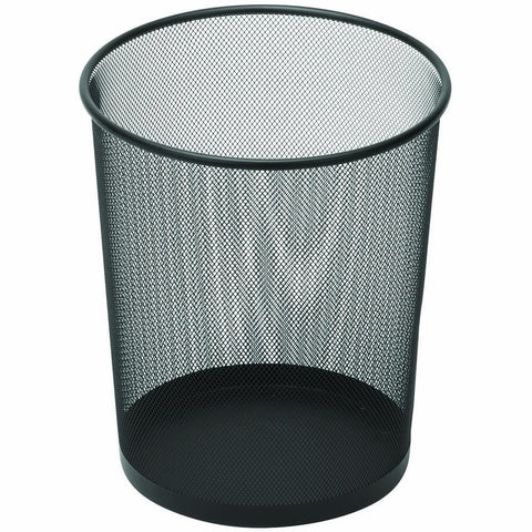 Esselte 10L Waste Bin Metal Mesh (Black)