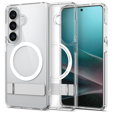Spigen Galaxy S26 Plus Ultra Hybrid S (MagFit) Case (Clear Case / White Ring)