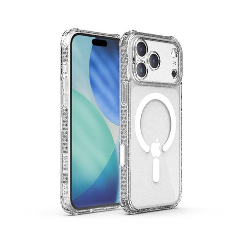 X.One [Mgsafe] Glitter Impact Protection Case iPhone 17 Pro Max - Glitter Clear