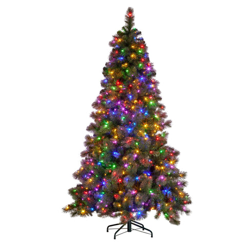 Christabelle Gold Pine Christmas Tree with 850 LEDs 9ft