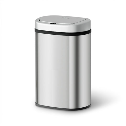 Devanti 50L Sensor Bin Motion Rubbish Automatic Silver