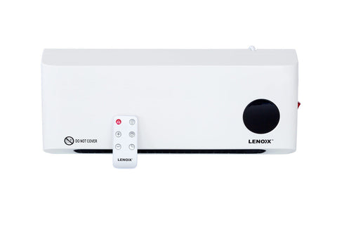 Lenoxx Wall-Mounted Heater & Fan with Remote Control