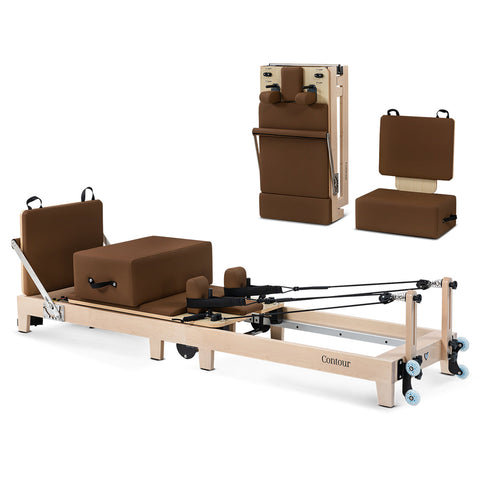 Lifespan Folding Wooden Pilates Reformer (Espresso)