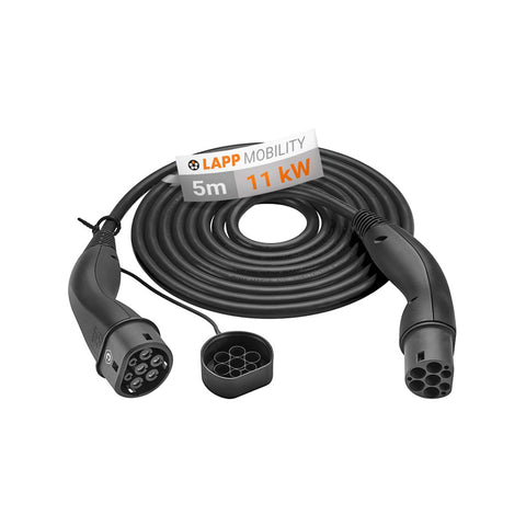 LAPP EV Type 2 Charging Cable 5m (Black)