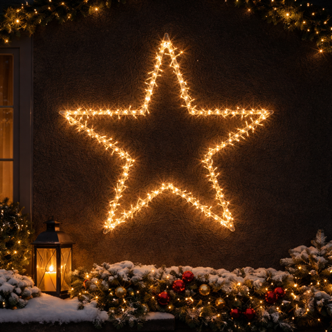 Lexi Lighting 1M Star with shooting Effect - Amber + Warm White