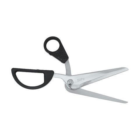 ZiiPa Spineto Stainless Steel Blade Pizza Cutting Scissors Black Handle