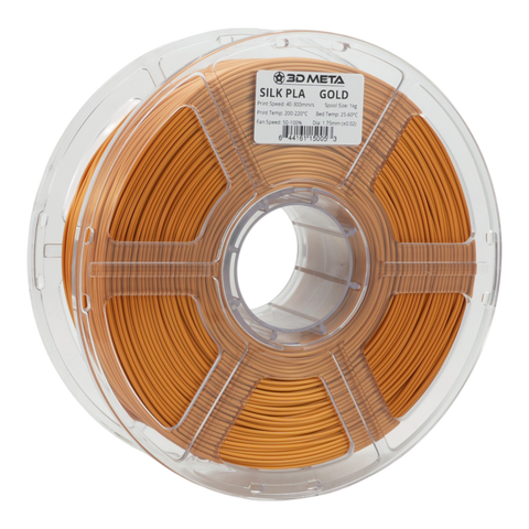 3D META Silk PLA 3D Printing Filament - Gold