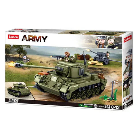 Sluban 742pc WW2 M26E1 Pershing Medium Tank
