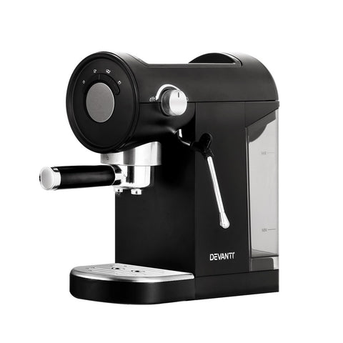 Devanti 20 Bar Coffee Machine Espresso Cafe Maker (Black)